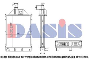 AKS Dasis Kühler, Motorkühlung  440708N