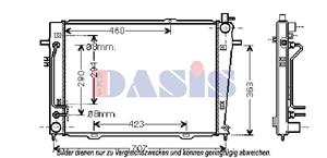 AKS Dasis Kühler, Motorkühlung  510113N