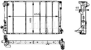 Mahle Original Kühler, Motorkühlung  CR 492 000S