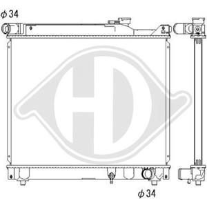 Diederichs Kühler, Motorkühlung  DCM3116