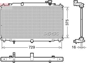 Denso Kühler, Motorkühlung  DRM44048