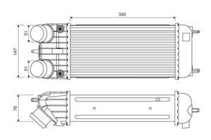 citroen Intercooler, inlaatluchtkoeler 818385