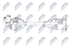 NTY Antriebswelle Vorderachse  NPW-AU-015