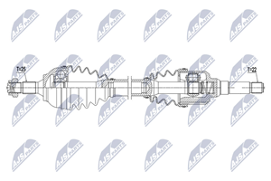 NTY Antriebswelle Vorderachse rechts  NPW-CT-113