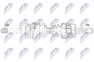 NTY Antriebswelle Vorderachse links  NPW-MZ-066