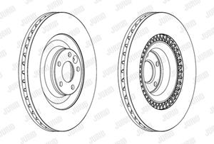 Jurid Bremsscheibe Vorderachse  562696JC-1
