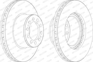 Ferodo Bremsscheibe  FCR323A