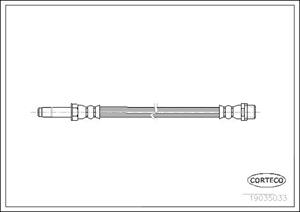 Corteco Bremsschlauch Vorderachse  19035033