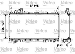 Valeo Kühler, Motorkühlung  734216