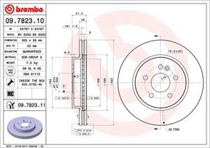 Bremsscheibe Vorderachse Brembo 09.7823.10