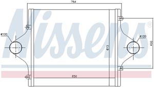 Nissens Ladeluftkühler  96964