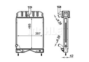Mahle Original Kühler, Motorkühlung  CR 2332 000S