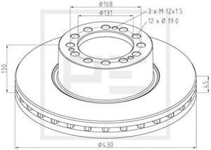 PE Automotive Bremsscheibe und  066.252-00A