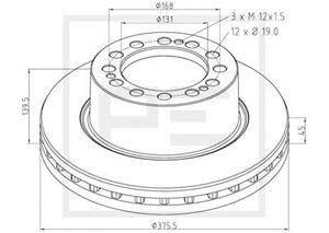 PE Automotive Bremsscheibe und  066.253-00A