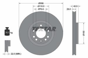 opel Remschijf 92110905