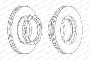 Ferodo Bremsscheibe  FCR168A