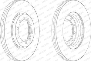 Ferodo Bremsscheibe Vorderachse  FCR182A