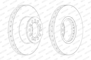 Ferodo Bremsscheibe  FCR214A