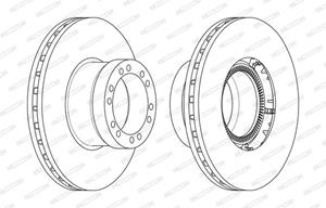 Ferodo Bremsscheibe  FCR350A
