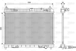 Valeo Kühler, Motorkühlung  701603