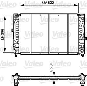 Valeo Kühler, Motorkühlung  731756