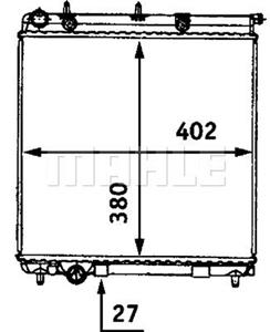 Mahle Original Kühler, Motorkühlung  CR 558 000S