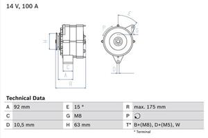 Bosch Generator  0 986 039 450