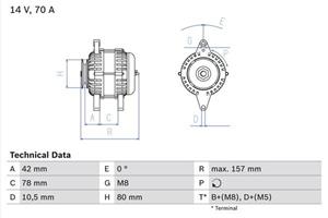 Bosch Generator  0 986 040 850