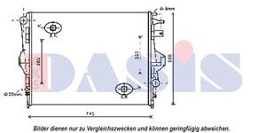 AKS Dasis Kühler, Motorkühlung  040052N