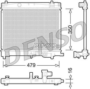 Denso Kühler, Motorkühlung  DRM50078