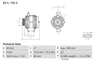 Bosch Generator  0 986 085 370