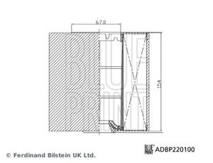 Blue Print Luftfilter  ADBP220100