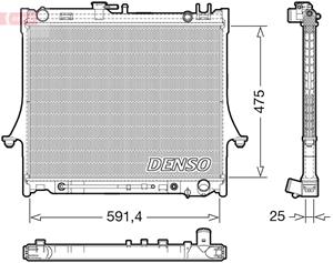 Denso Kühler, Motorkühlung  DRM99015