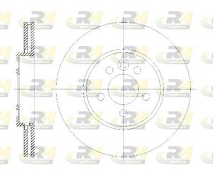 Roadhouse Bremsscheibe Vorderachse  6614.10