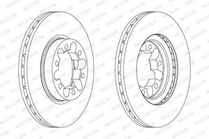 Ferodo Bremsscheibe Vorderachse  FCR339A