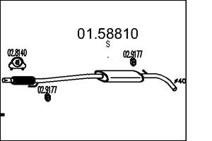 MTS Mittelschalldämpfer  01.58810