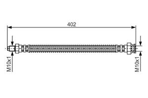 Bosch Bremsschlauch Vorderachse  1 987 476 667