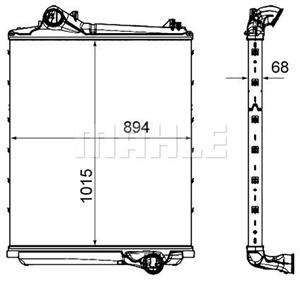 Mahle Original Ladeluftkühler  CI 452 000P