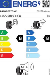 Bridgestone Ecopia ep500* demo 155/70 R19 84Q