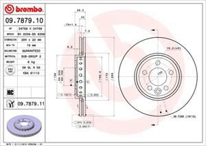 Brembo Bremsscheibe Vorderachse  09.7879.10