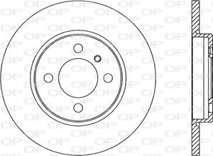 Open Parts Bremsscheibe Vorderachse  BDR1080.10