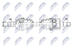 NTY Antriebswelle Hinterachse links  NPW-PL-113