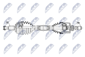 NTY Antriebswelle Vorderachse links  NPW-RE-173