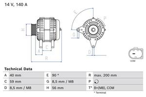 Generator Bosch 0 986 085 040