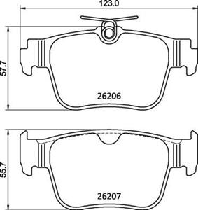 Remblokkenset, schijfrem BREMBO, u.a. für Cupra, Skoda, VW, Audi