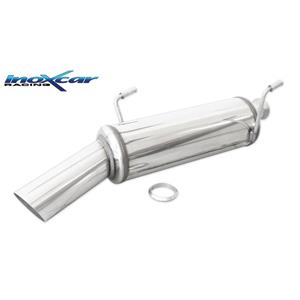 Peugeot 100% RVS Sportuitlaat passend voor  206CC 1.6 HDI 110pk 2005- 1x90mm Rally