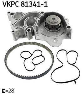 SKF Wasserpumpe + Zahnriemensatz VW,AUDI,SKODA VKPC 81341-1 04E121600CS,04E121600D,04E121600H Wasserpumpe + Zahnriemenkit 04E121600AG,04E121600AL