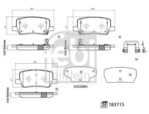 Bremsbelagsatz FEBI BILSTEIN 183715