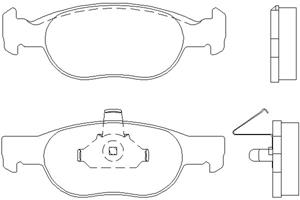 Fiat Remblokken set