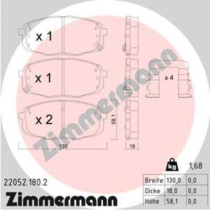 Hyundai Remblokkenset, schijfrem